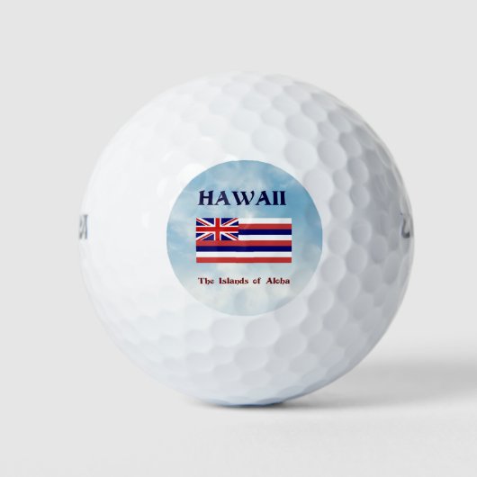 Balles De Golf Hawaï, Les îles Aloha (Devant)