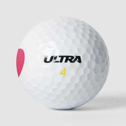 Balles De Golf Heart Golf Balls (Logo)