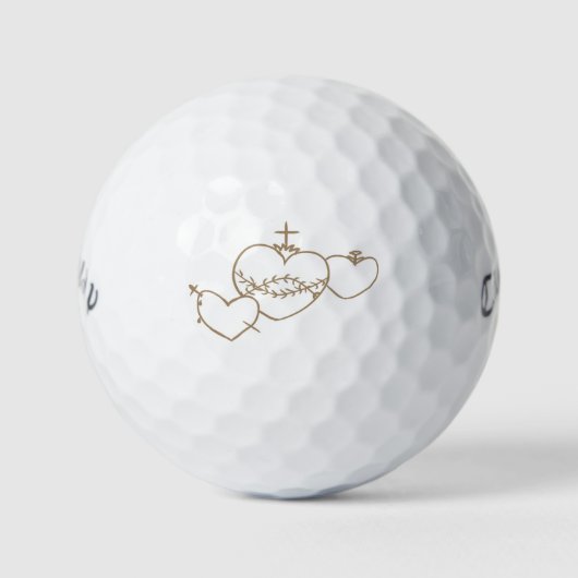 Balles De Golf Hearts Rosary Golf Balls (Devant)