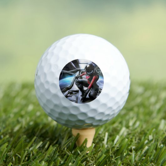 Balles De Golf Héros SF en vaisseau spatial (2) (T-shirt Insitu)