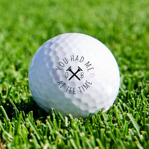 Balles De Golf Heure de départ de golf Initiales personnalisées C