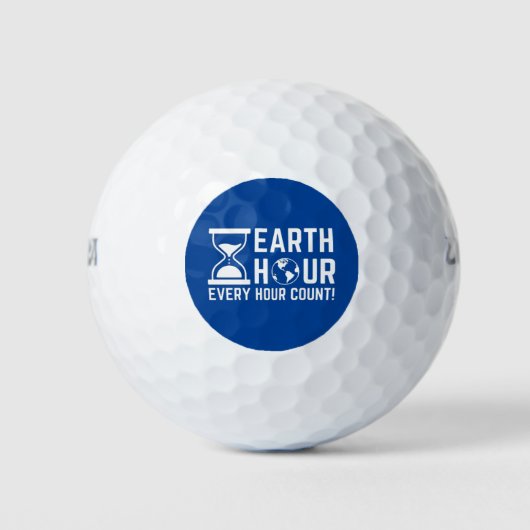 Balles De Golf Heure de la Terre (Devant)