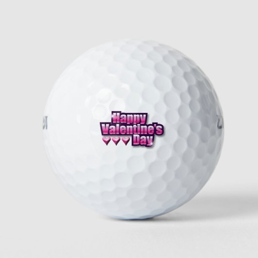 Balles De Golf Heureuse Sainte-Valentin