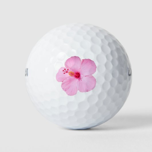 Balles De Golf Hibiscus rose Fleur tropicale (Devant)