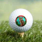Balles De Golf Hibou perché sur un rocher (T-shirt Insitu)