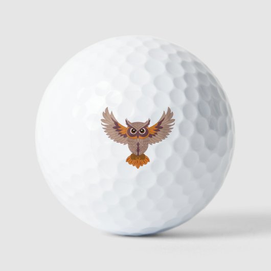 Balles De Golf Hibou sage (Recto)