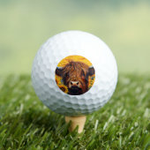 Balles De Golf Highland Cow (T-shirt Insitu)