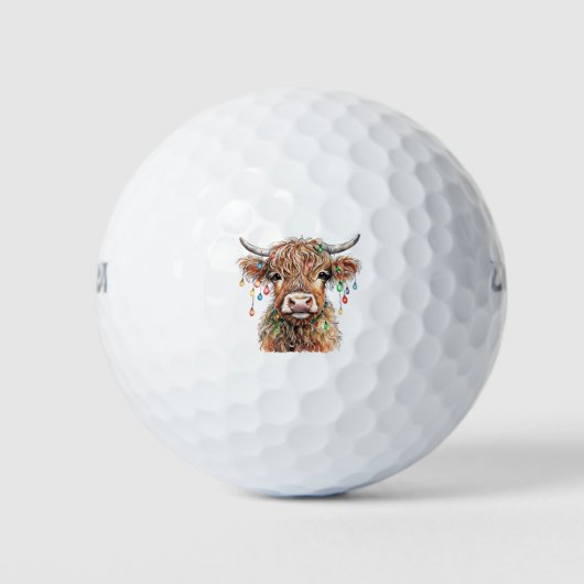 Balles De Golf Highland Cow Golf Balls (Devant)