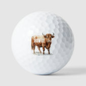Balles De Golf Highland Cow Howdy (Recto)