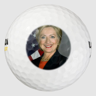 Balles De Golf Hillary Clinton Portrait officiel