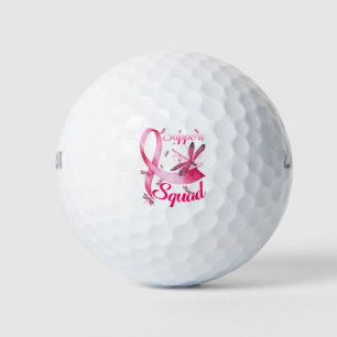 Balles De Golf Hippie Dragonfly rose Ruban Cancer du sein