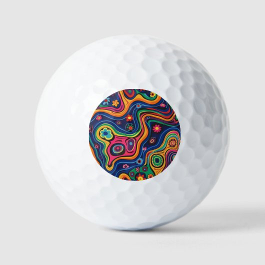 Balles De Golf Hippie Golf Balls (Recto)