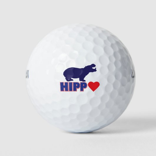 Balles De Golf HIPPO-LOVE-Heart (Devant)