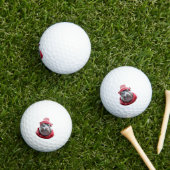 Balles De Golf Hippopotame Écharpe et Bonnet  (Herbe in situ)