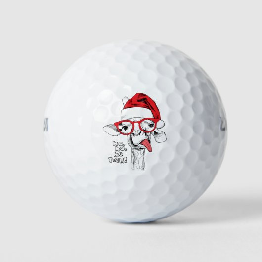 Balles De Golf Hipster Christmas Giraffe | Vacances (Devant)