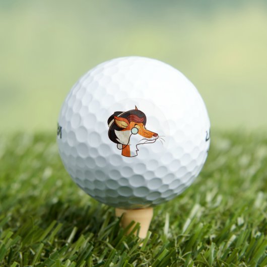 Balles De Golf Hipster Fox (T-shirt Insitu)