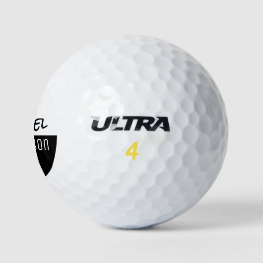 Balles De Golf His Name Black\White Golfplayer (Logo)