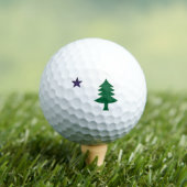 Balles De Golf Historic Pine Tree Flag of Maine (1901–1909)  (T-shirt Insitu)