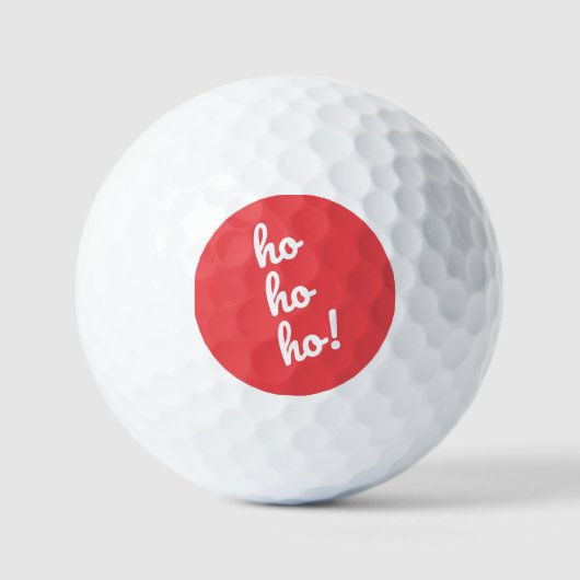 Balles De Golf Ho Ho Ho! Santa Ho Christmas (Recto)