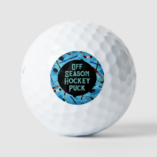 Balles De Golf Hockey Hockey Puck Golf Balls (Devant)