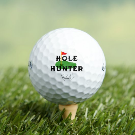 Balles De Golf Hole Hunter Golf Balls - Funny Golf Meme (T-shirt Insitu)