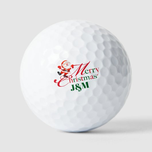 Balles De Golf Holiday Custom Gift for husband Merry Christmas (Recto)