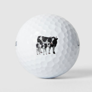 Balles De Golf Holstein Cow & Cute Calf