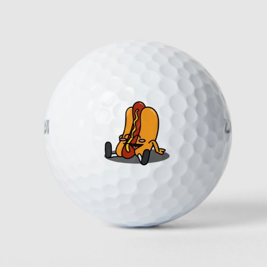 Balles De Golf Hot Dog Dude (Devant)