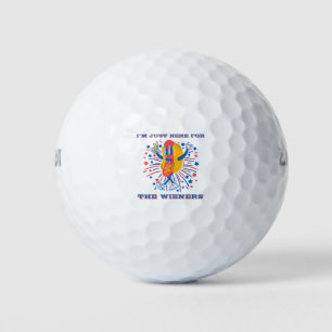 Balles De Golf Hot Dog Je suis juste ici pour les Wieners 4 juill