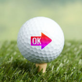 Balles De Golf Hot Pink Impact Arrow (T-shirt Insitu)