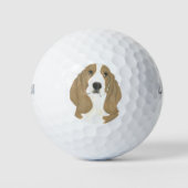 Balles De Golf Hound Basset personnalisé (Devant)