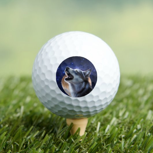 Balles De Golf Howling Wolf (T-shirt Insitu)