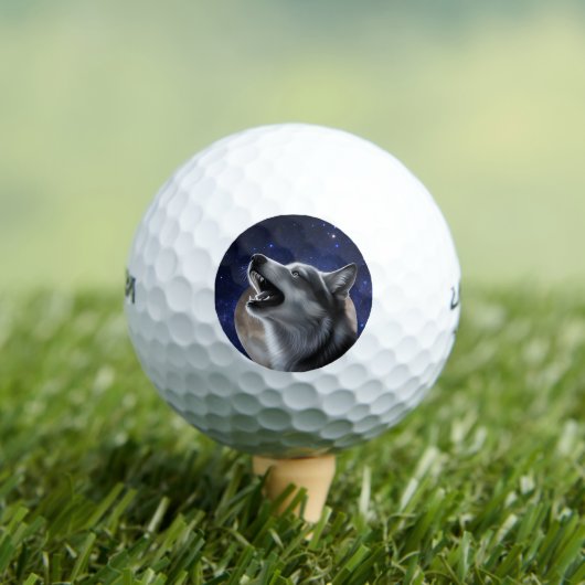 Balles De Golf Howling Wolf (T-shirt Insitu)