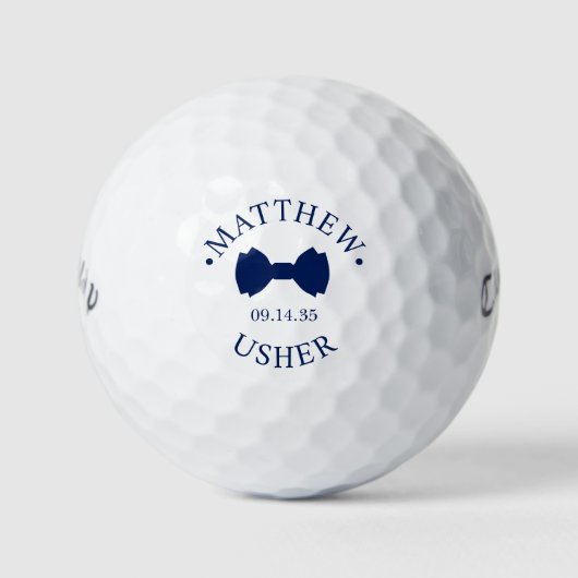 Balles De Golf Huissier à nœud papillon (Devant)