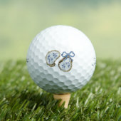 Balles De Golf Huîtres avec nœud bleu (T-shirt Insitu)