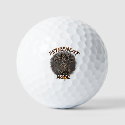 Balles De Golf Humeur de retraite sur  (Recto)