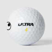 Balles De Golf Humour amusant au visage idiot (Logo)