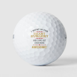 Balles De Golf Humour de récupération de chirurgie cardiaque