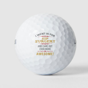 Balles De Golf Humour de récupération de chirurgie hanche