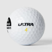 Balles De Golf Humour des gens gauchers | BLANC NOIR (Logo)