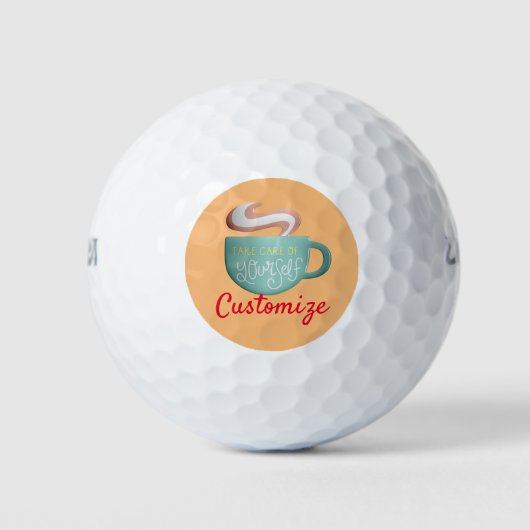 Balles De Golf Hygge Drink Self-Care Thunder_Cove (Devant)