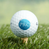 Balles De Golf I AM A PRO - Custom Blue Golf Ball (T-shirt Insitu)