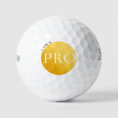 Balles De Golf I AM A PRO | Custom Golden Golf Ball (Recto)