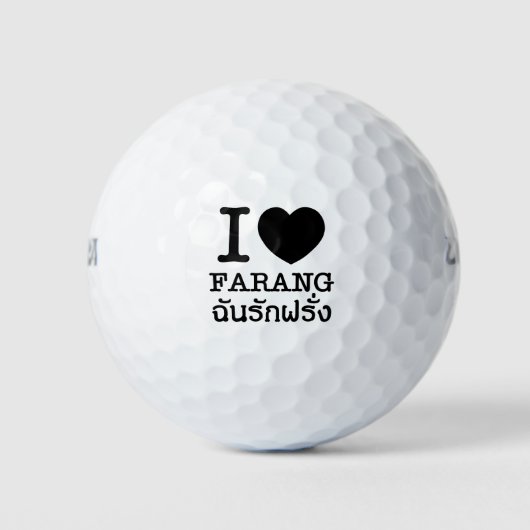 Balles De Golf I Black Heart (Amour) Farang (Devant)