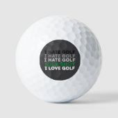 Balles De Golf I Hate Golf Nice Shot I Love Golf Golfing Lover  (Recto)