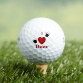 Balles De Golf I Heart Beer Design (T-shirt Insitu)