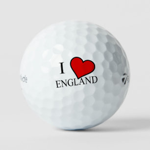 Balles De Golf I Heart England bk tmtp5 gbcnt