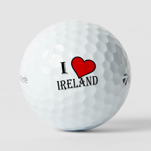 Balles De Golf I Heart Ireland bk tmtp5 gbt (Recto)