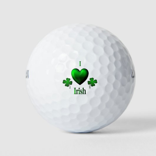 Balles De Golf I Heart Irish (Devant)