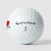 Balles De Golf I Heart Scotland bk tmtp5 gbcnt (Logo)